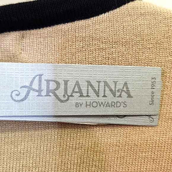 ARIANNA By HOWARD'S Chestnut Brown/Black/Tan Block Sweater Dress, X-Large, NWT - Picture 16 of 16